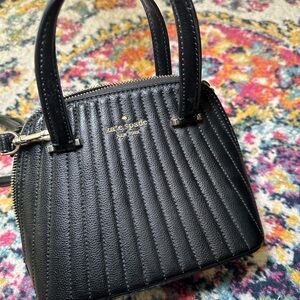Kate Spade Black Textured Mini Bag